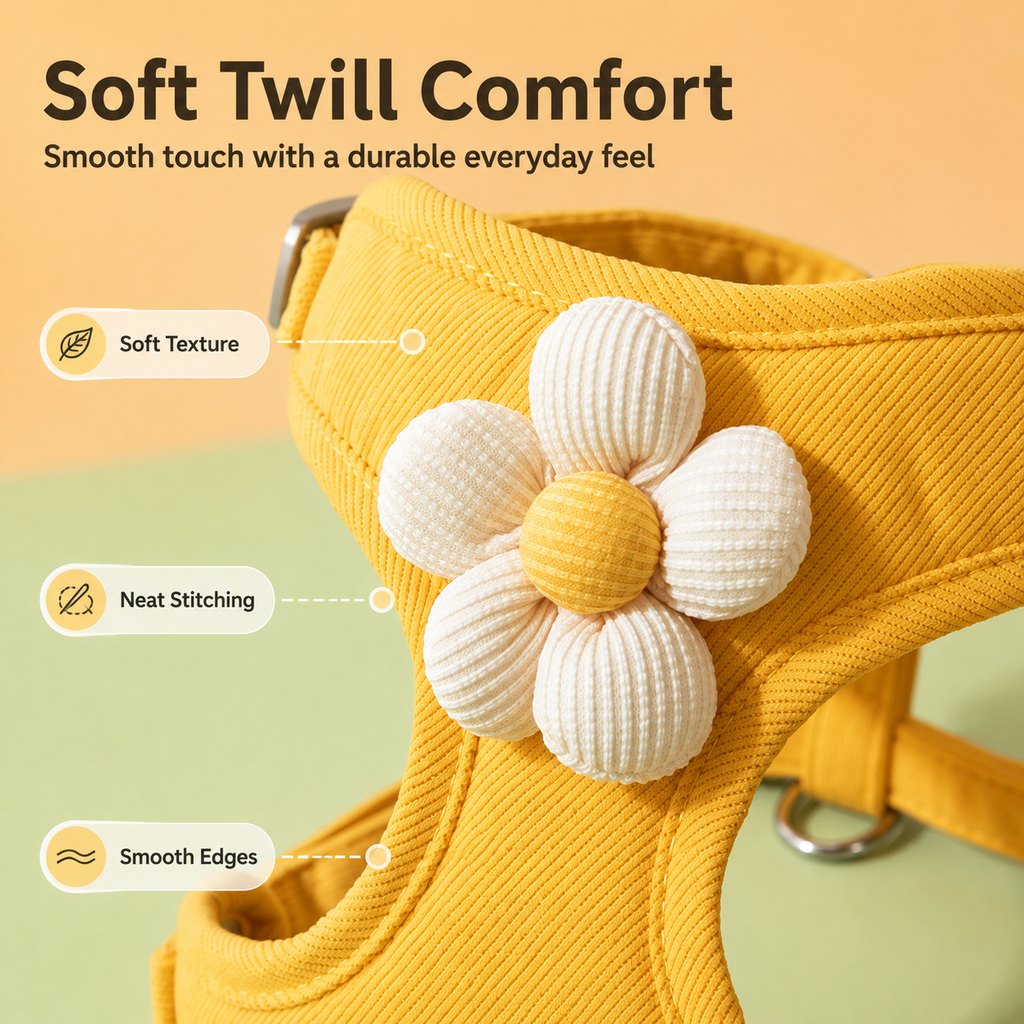 Breathable 3D Mesh Adjustable Harness & Leash Set (Small Pets) – view 8