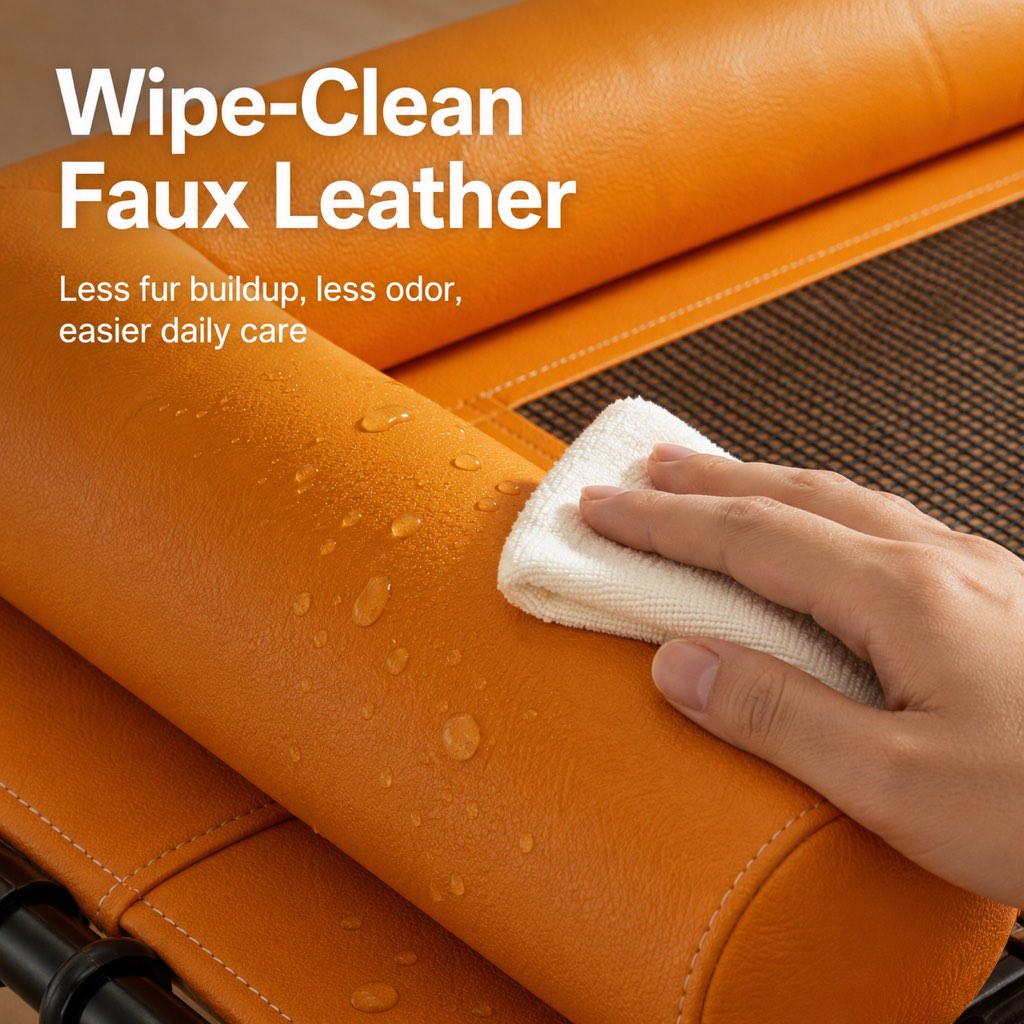 Breathable Mesh & Wipe-Clean Elevated Dog Cot – view 10