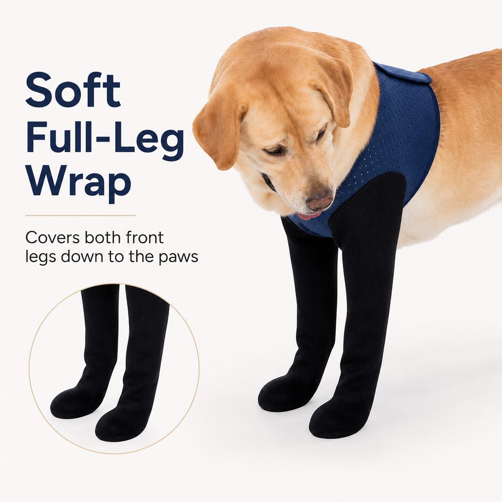 Cone-Free Breathable Dual Front-Leg Recovery Sleeves (Pair) – view 7