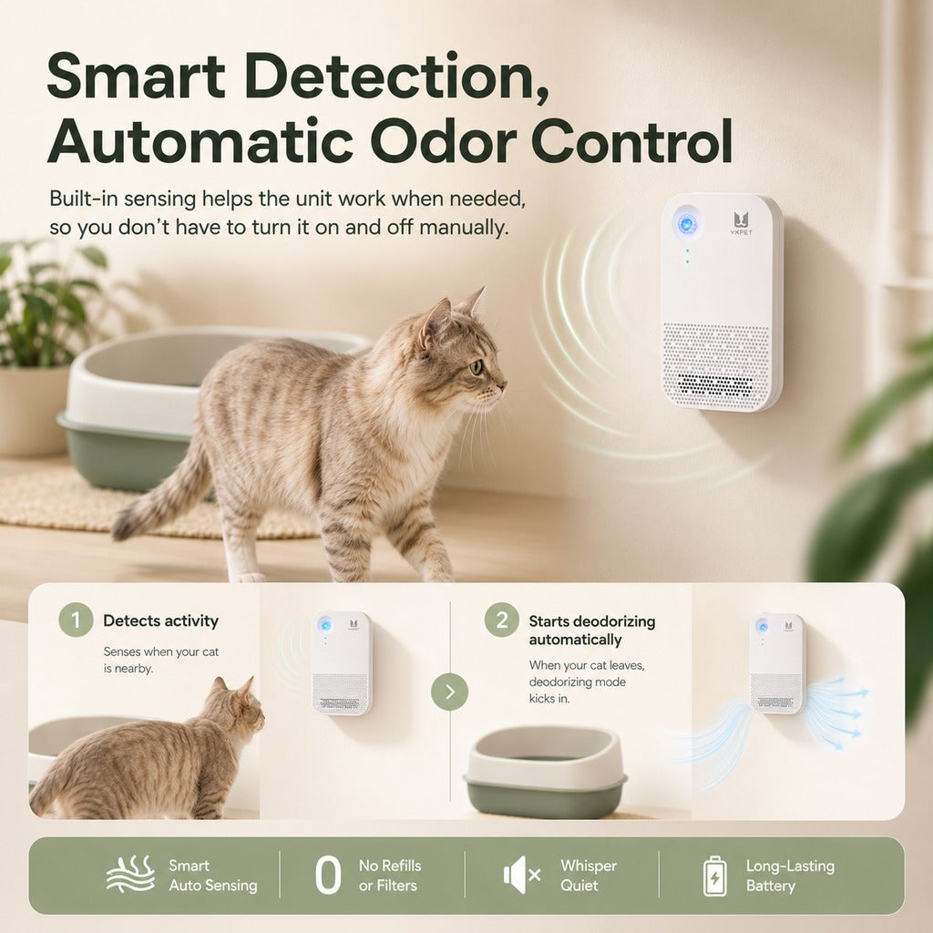 Cordless Auto-Sensing Dual-Mode Litter Box Deodorizer – view 7