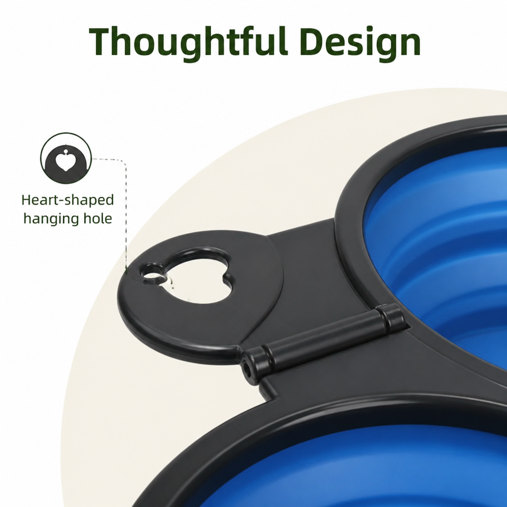 Petmarlow 2-In-1 Collapsible Travel Bowl (Hangable) – view 7