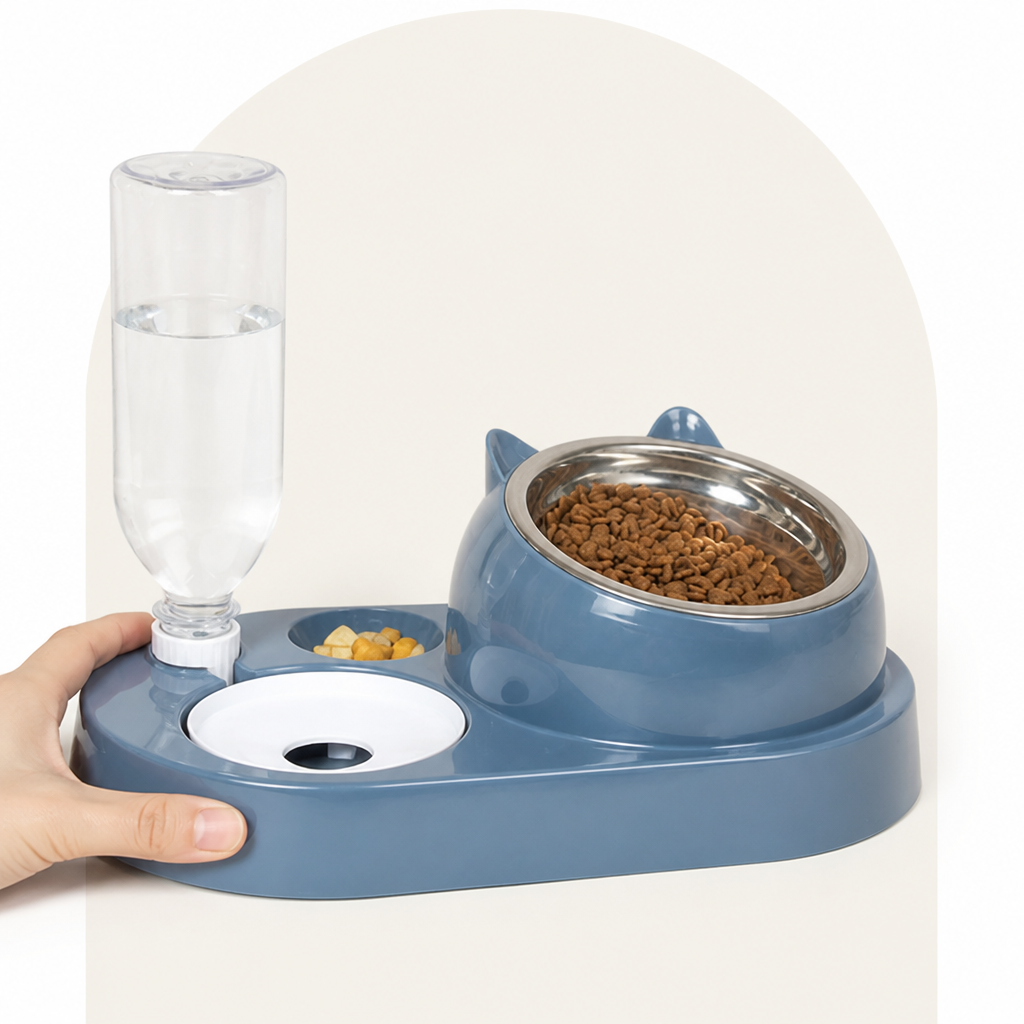 Petmarlow 2-in-1 Feeder & Waterer Pet Bowl (Partitioned Tank) – view 12