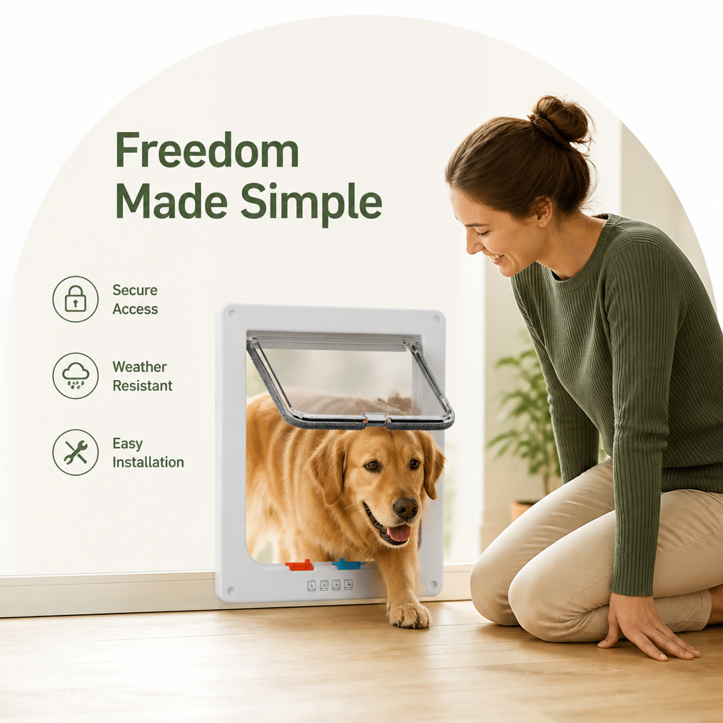 Petmarlow 4-Way Locking Weatherproof Pet Door – view 8
