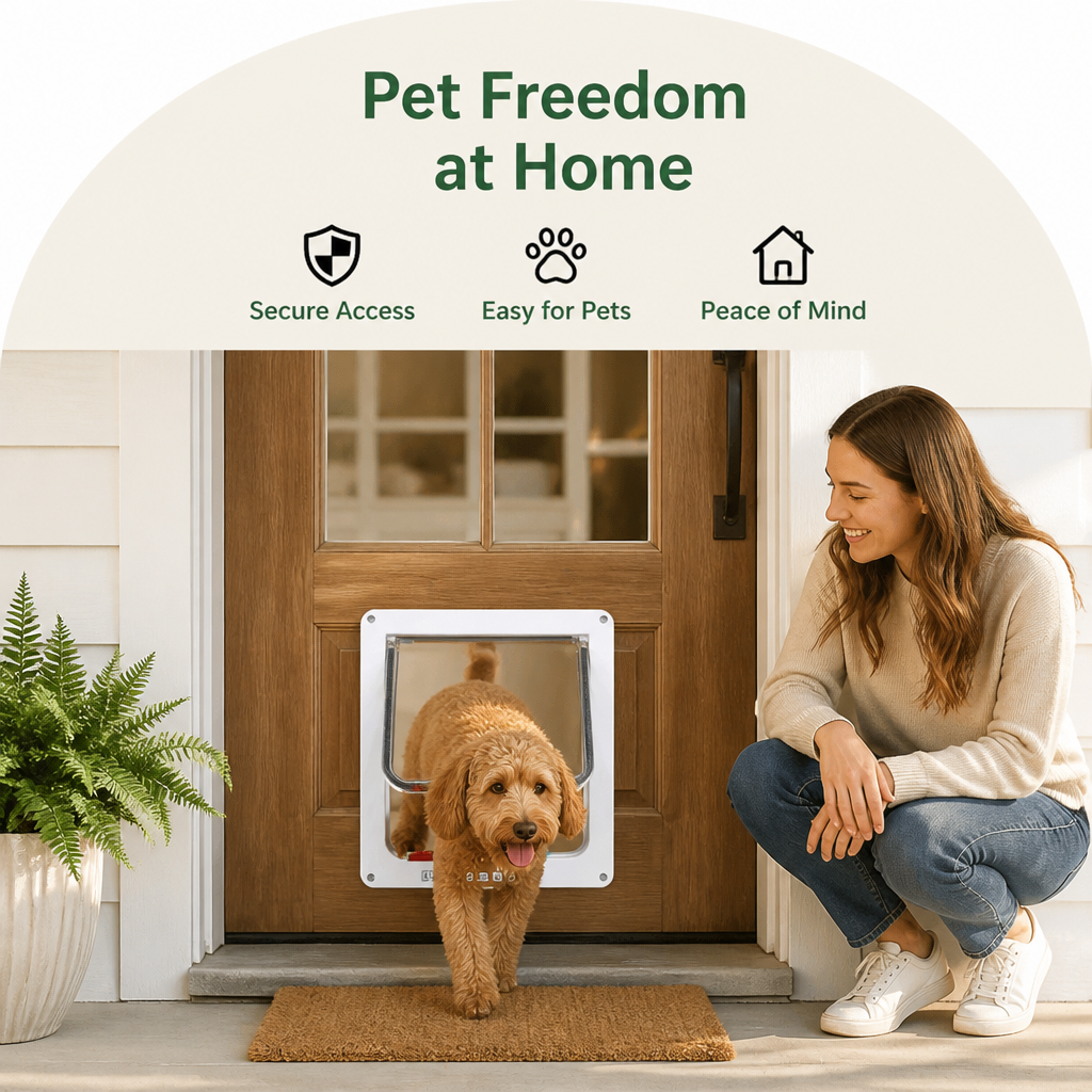 Petmarlow 4-Way Security Cat & Small Dog Flap Door – view 8