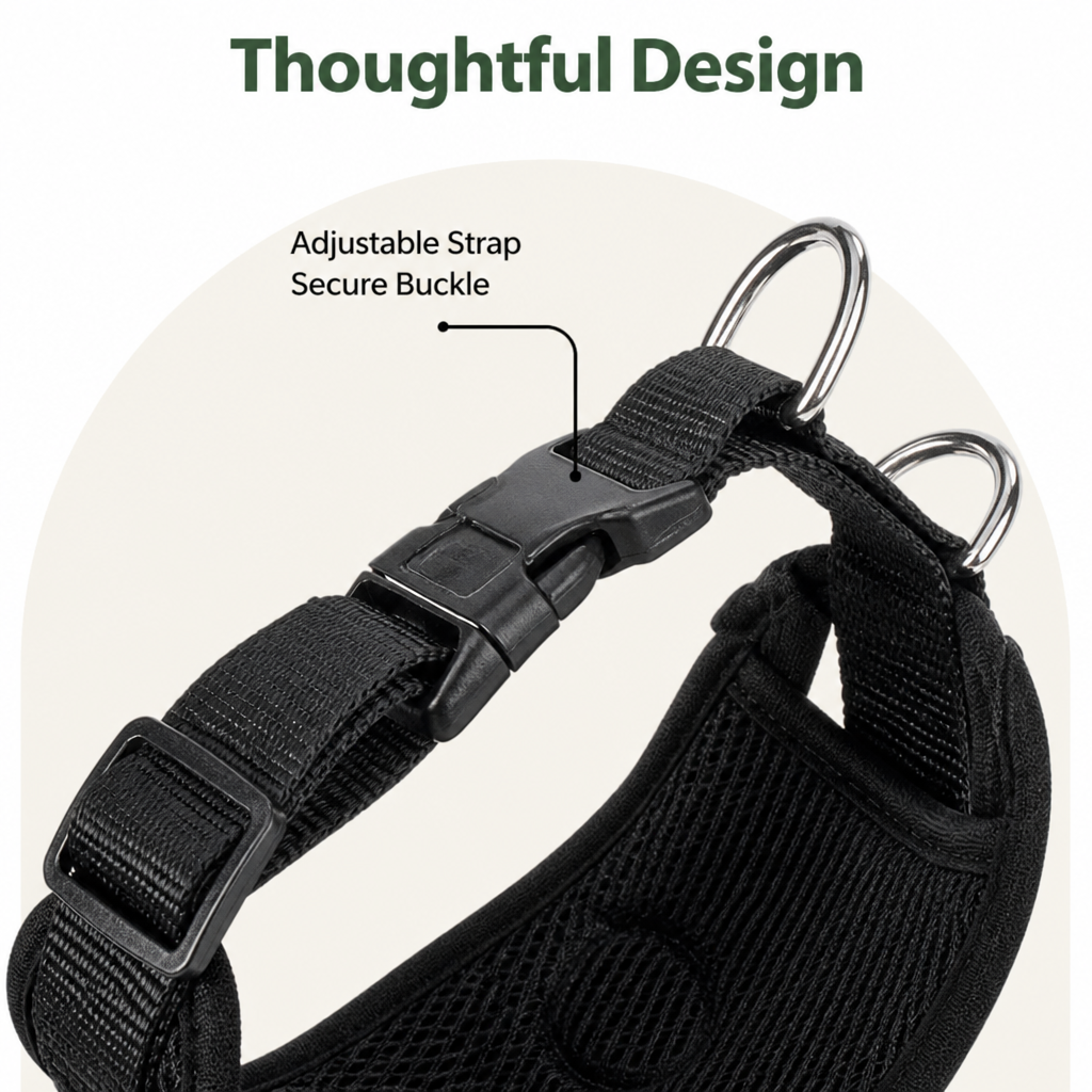 Petmarlow Adjustable Breathable Mesh Dog Car Safety Harness – view 8