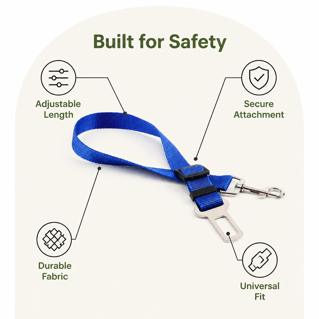 Petmarlow Adjustable & Durable Pet Car Seat Belt – view 8