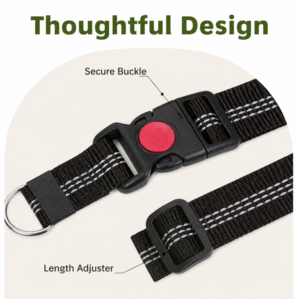 Petmarlow Adjustable Elastic Bungee Dog Seat Belt – view 7