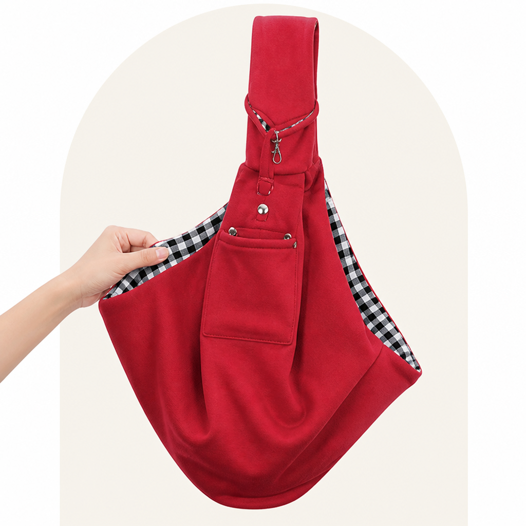 Petmarlow Adjustable Hands-Free Pet Sling Carrier (Storage Pocket) – view 11