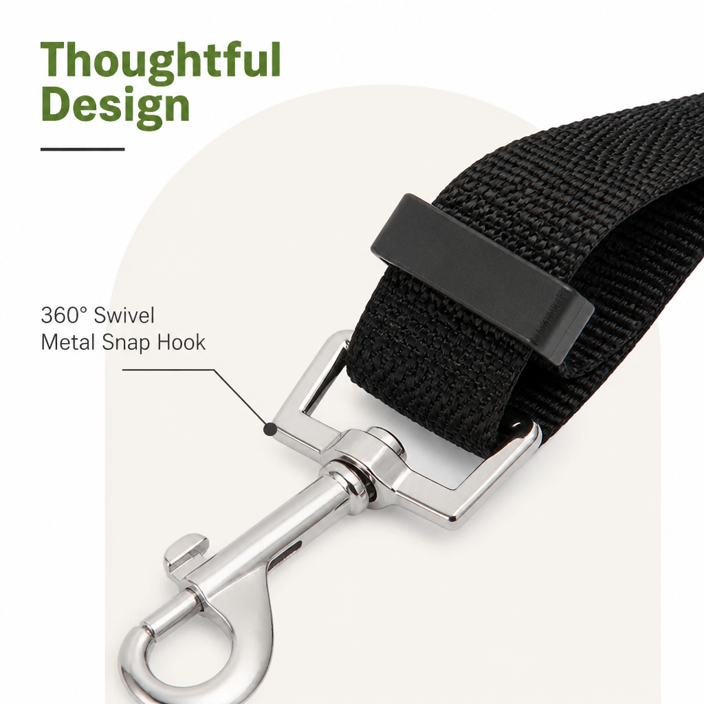Petmarlow Adjustable Nylon & Zinc Alloy Car Seat Belt – view 15