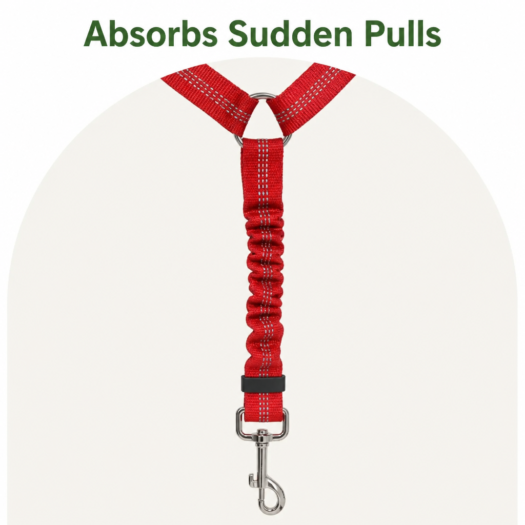 DogBedHouse Adjustable Reflective Quick-Release Car Seat Belt – view 18