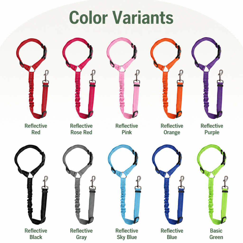 DogBedHouse Adjustable Reflective Quick-Release Car Seat Belt – view 21
