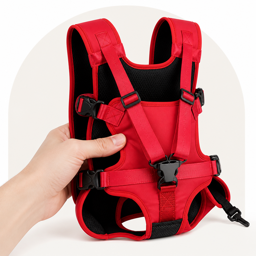 Petmarlow Adjustable Straps & Breathable Mesh Front Carrier Backpack – view 7