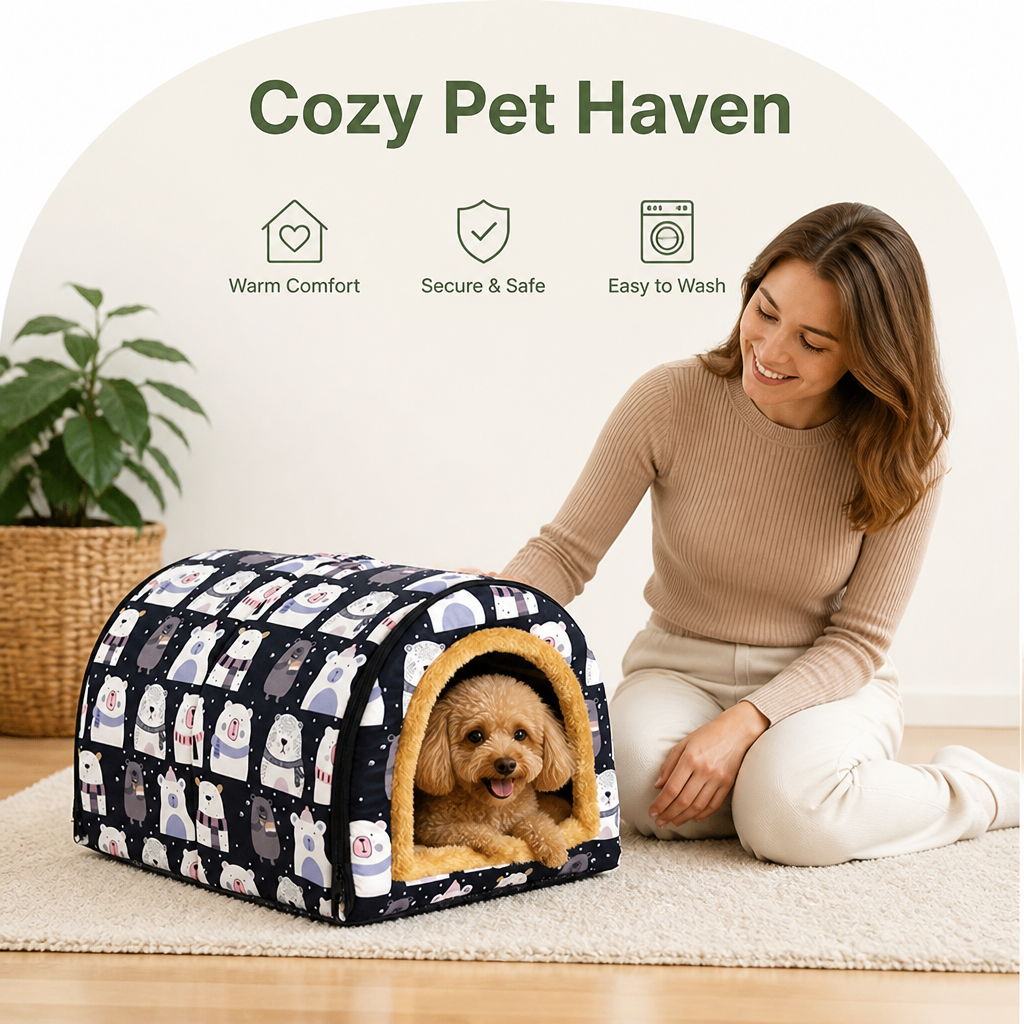 Petmarlow All-Season Dismantlable & Washable Pet House (Detachable Cushion) – view 12