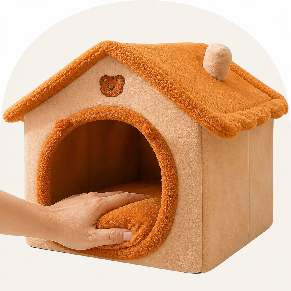 Petmarlow All-Season Plush Enclosed Dog Bed (Removable Washable Cover) – view 8