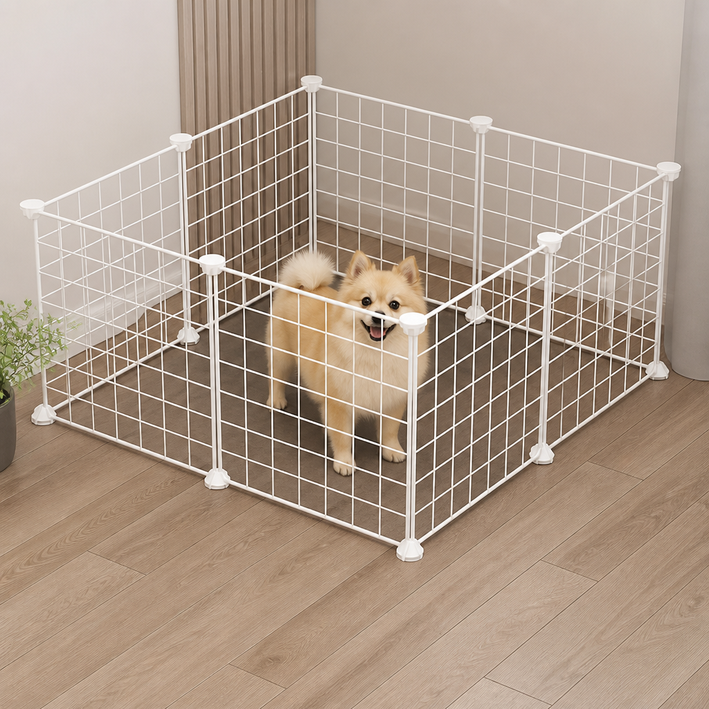 Petmarlow Anti-Escape Mesh & Adjustable Steel Frame Puppy Fence – view 8