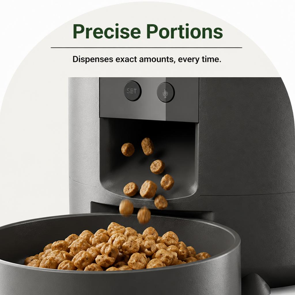 DogBedHouse App-Controlled & Portion-Controlled Pet Feeder (8.5-Cup Hopper) – view 9