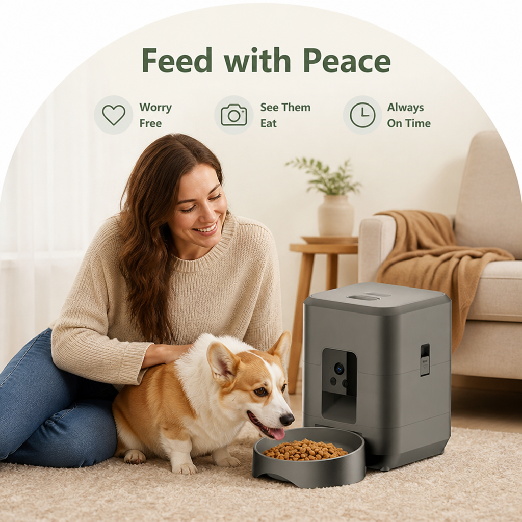 Petmarlow App-Controlled Wi‑Fi Camera Automatic Pet Feeder (2L Capacity) – view 7