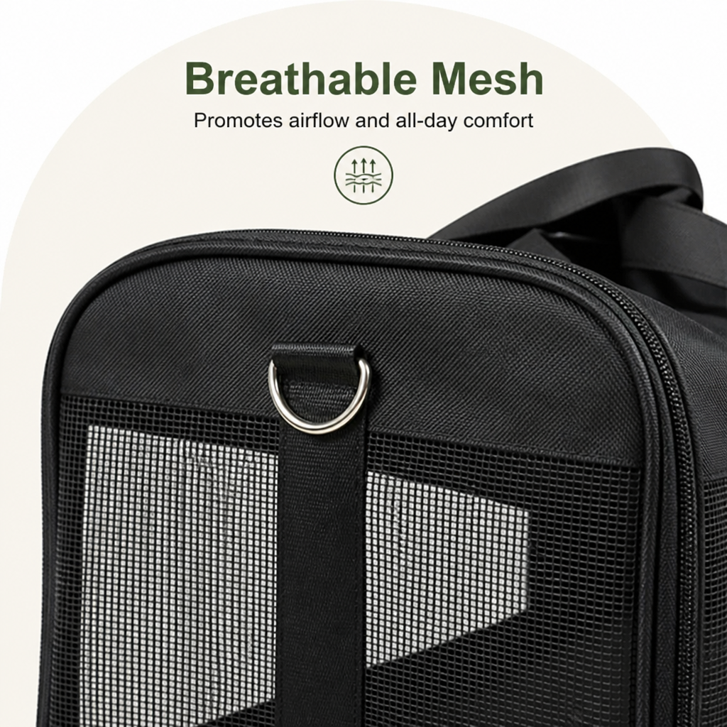 Petmarlow Breathable & Foldable Pet Carrier (Airline-Approved) – view 9
