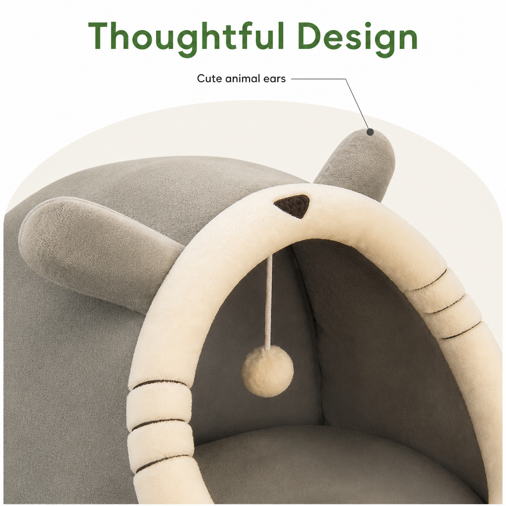 Petmarlow Breathable High-Rebound & Detachable Washable Cat Cave Bed – view 8