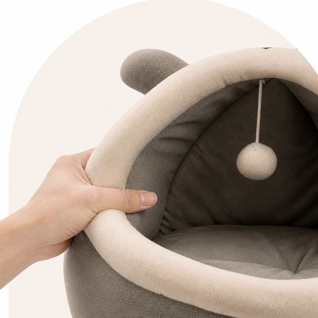 Petmarlow Breathable High-Rebound & Detachable Washable Cat Cave Bed – view 10