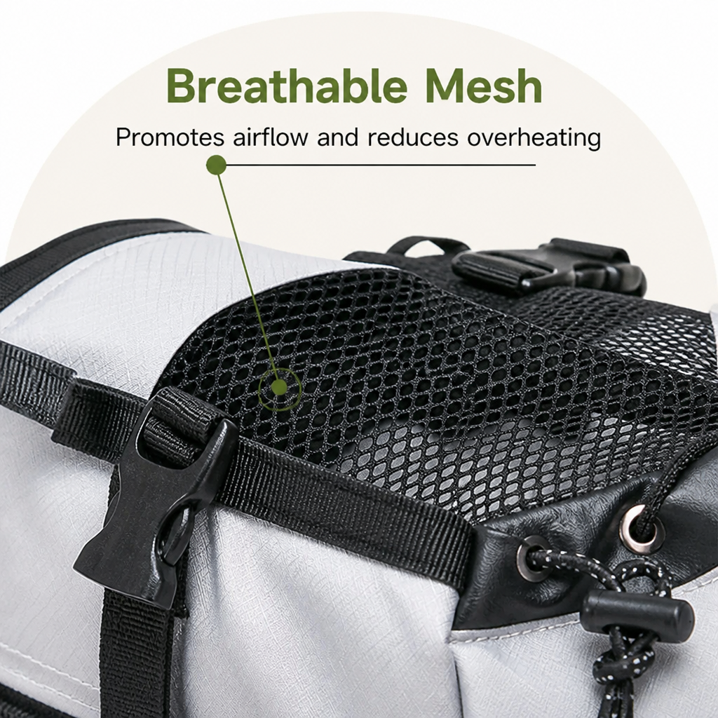 Petmarlow Breathable Mesh & Lightweight Dog Backpack Carrier – view 9