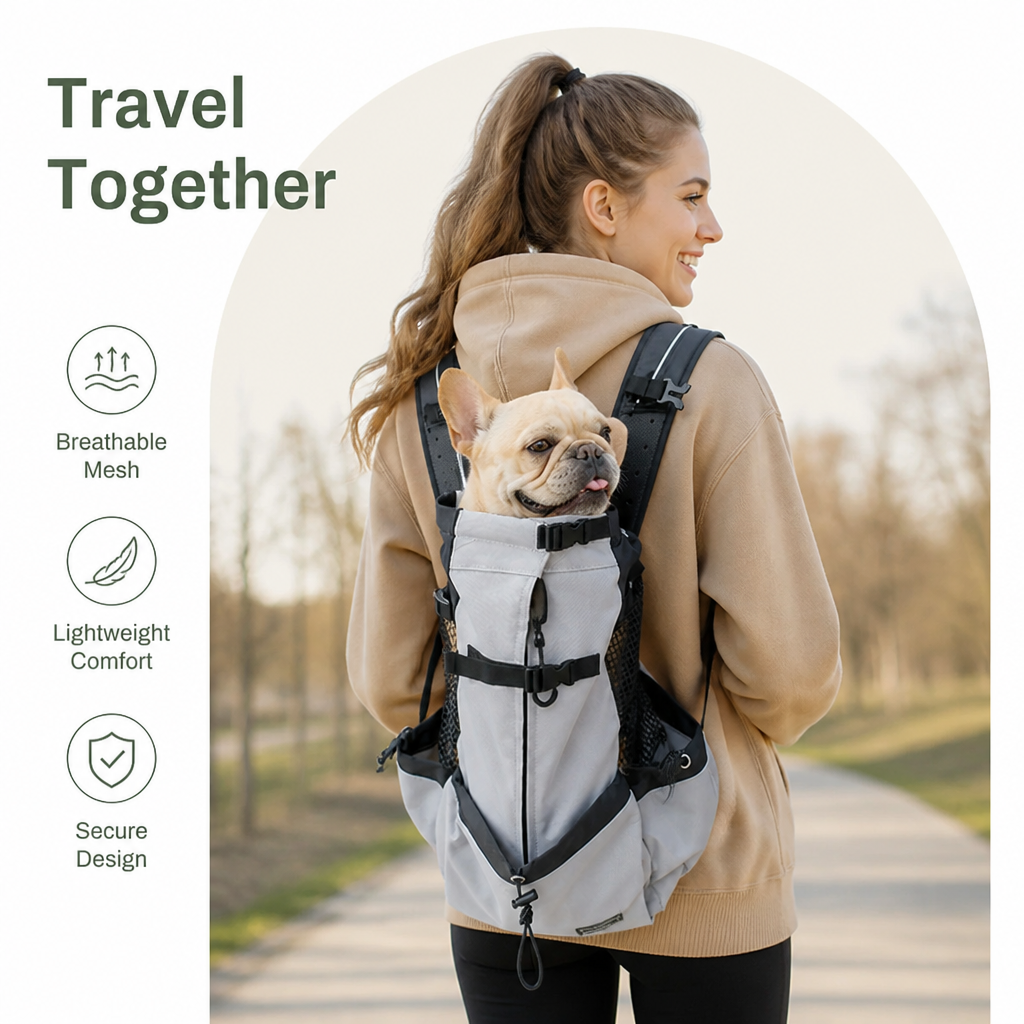 Petmarlow Breathable Mesh & Lightweight Dog Backpack Carrier – view 11