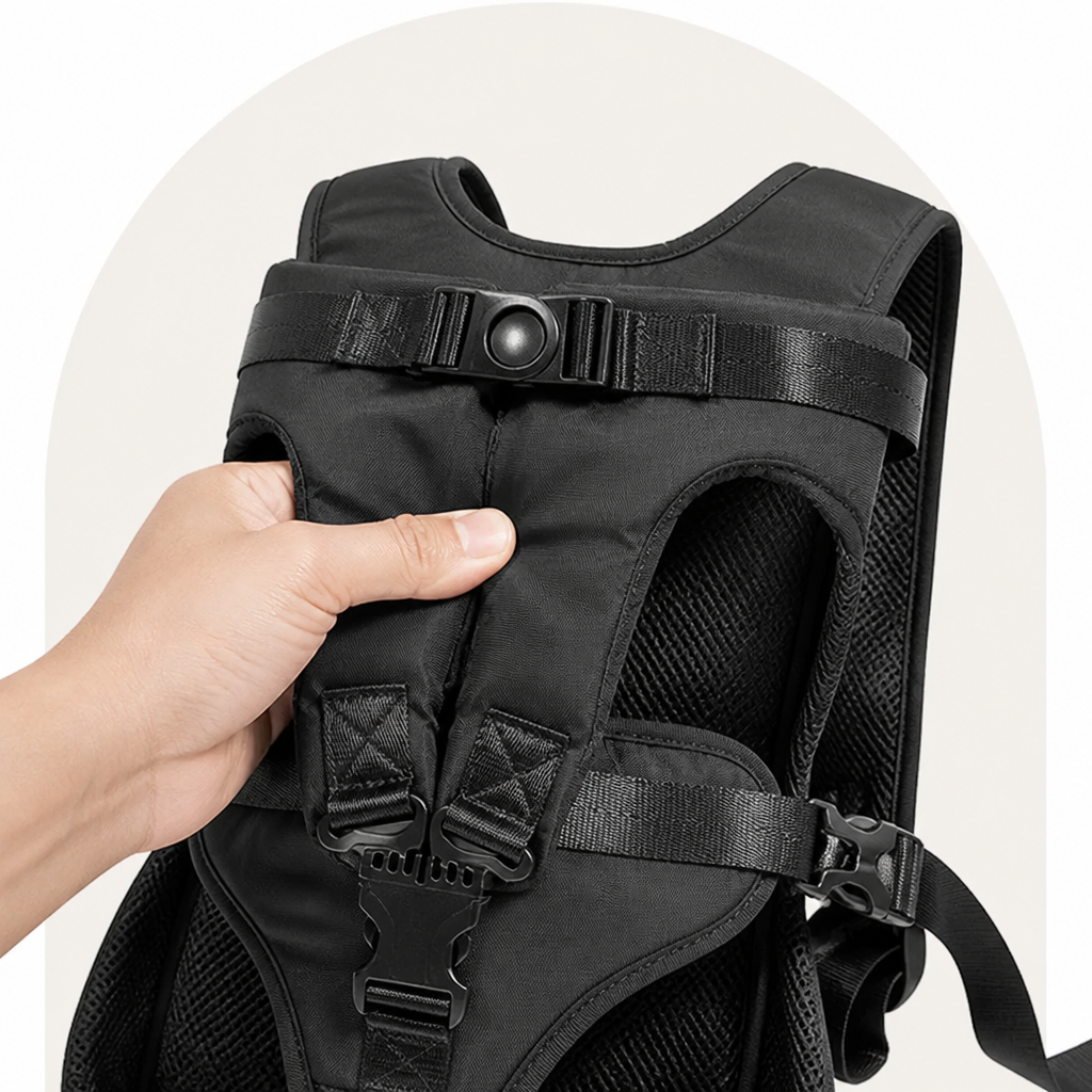 Petmarlow Breathable Oxford & Adjustable Straps Carrier Backpack – view 12