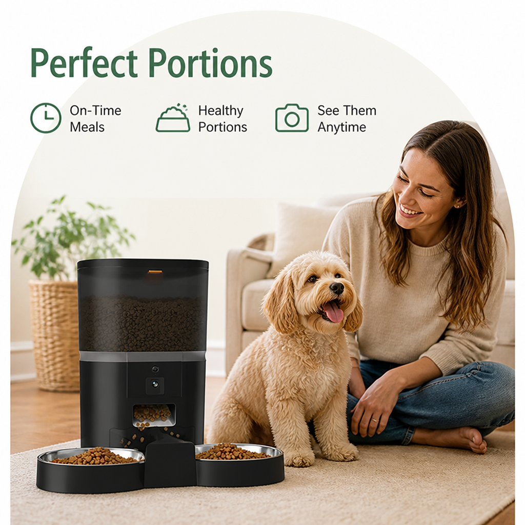Petmarlow Built-In Camera & Portion-Control Automatic Feeder (4L) – view 7