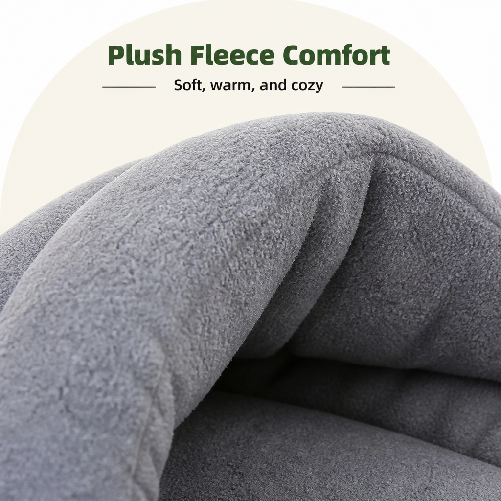 Petmarlow Calming Plush Fleece Pet Cave Bed – view 9