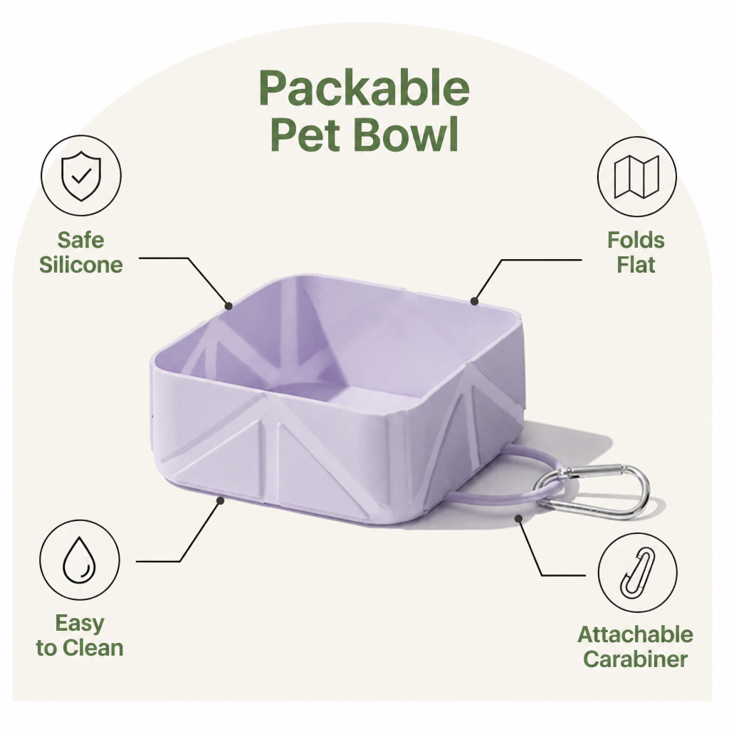 Petmarlow Collapsible Silicone Pet Travel Bowl – view 10
