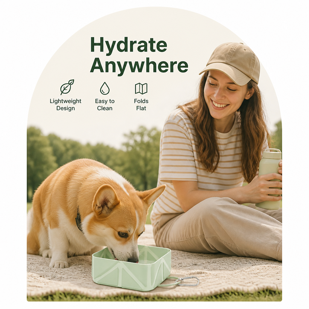 Petmarlow Collapsible Silicone Pet Travel Bowl – view 13