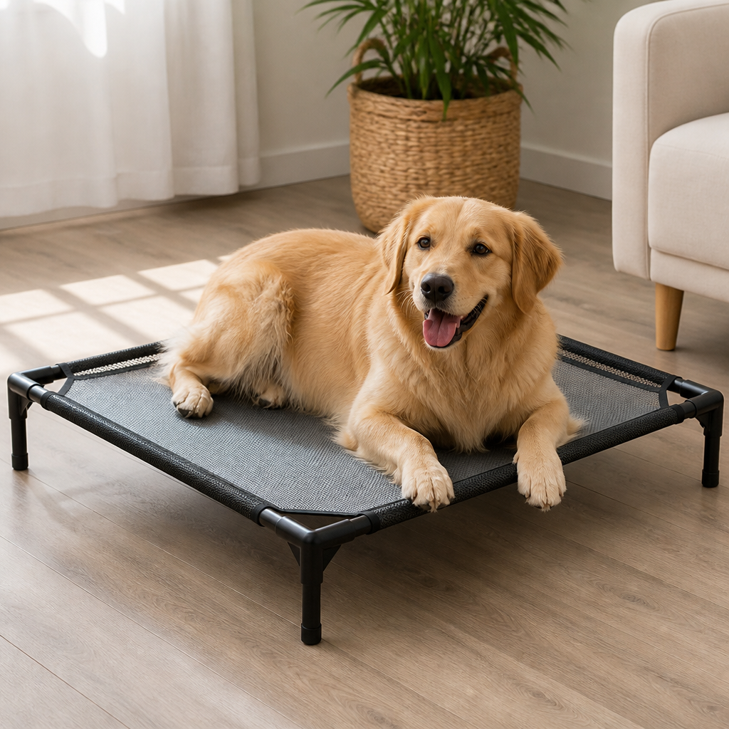 Petmarlow Cooling Breathable Mesh Elevated Dog Bed – view 9