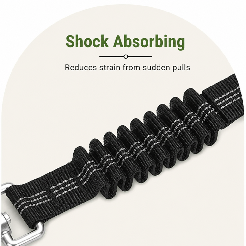 DogBedHouse Dual-Safety Shock-Absorbing Dog Car Seat Belt (Adjustable 16-26 in) – view 7