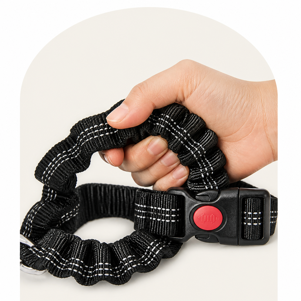 DogBedHouse Dual-Safety Shock-Absorbing Dog Car Seat Belt (Adjustable 16-26 in) – view 10