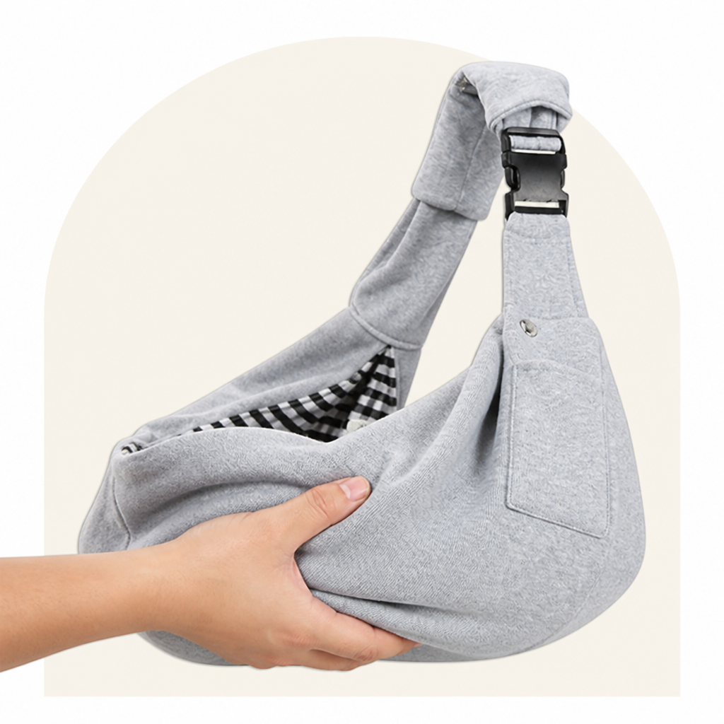Petmarlow Ergonomic Hands‑Free Crossbody Pet Sling Carrier (Fits Pets Up To 14.3 lb) – view 12