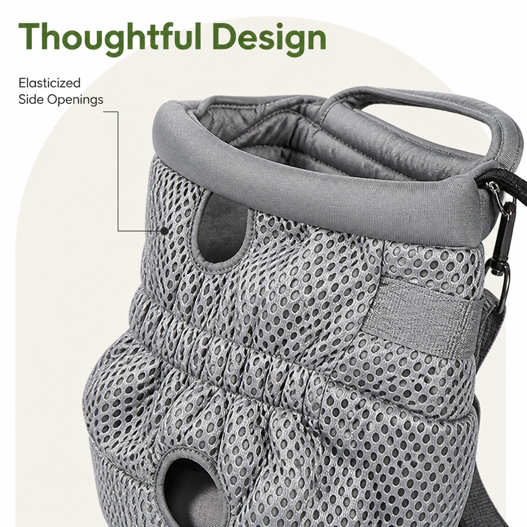 Petmarlow Ergonomic Padded-Strap & Safety-Rope Dog Carrier Backpack – view 8