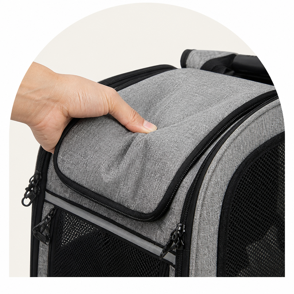 DogBedHouse Expandable & Foldable Breathable Pet Backpack – view 9