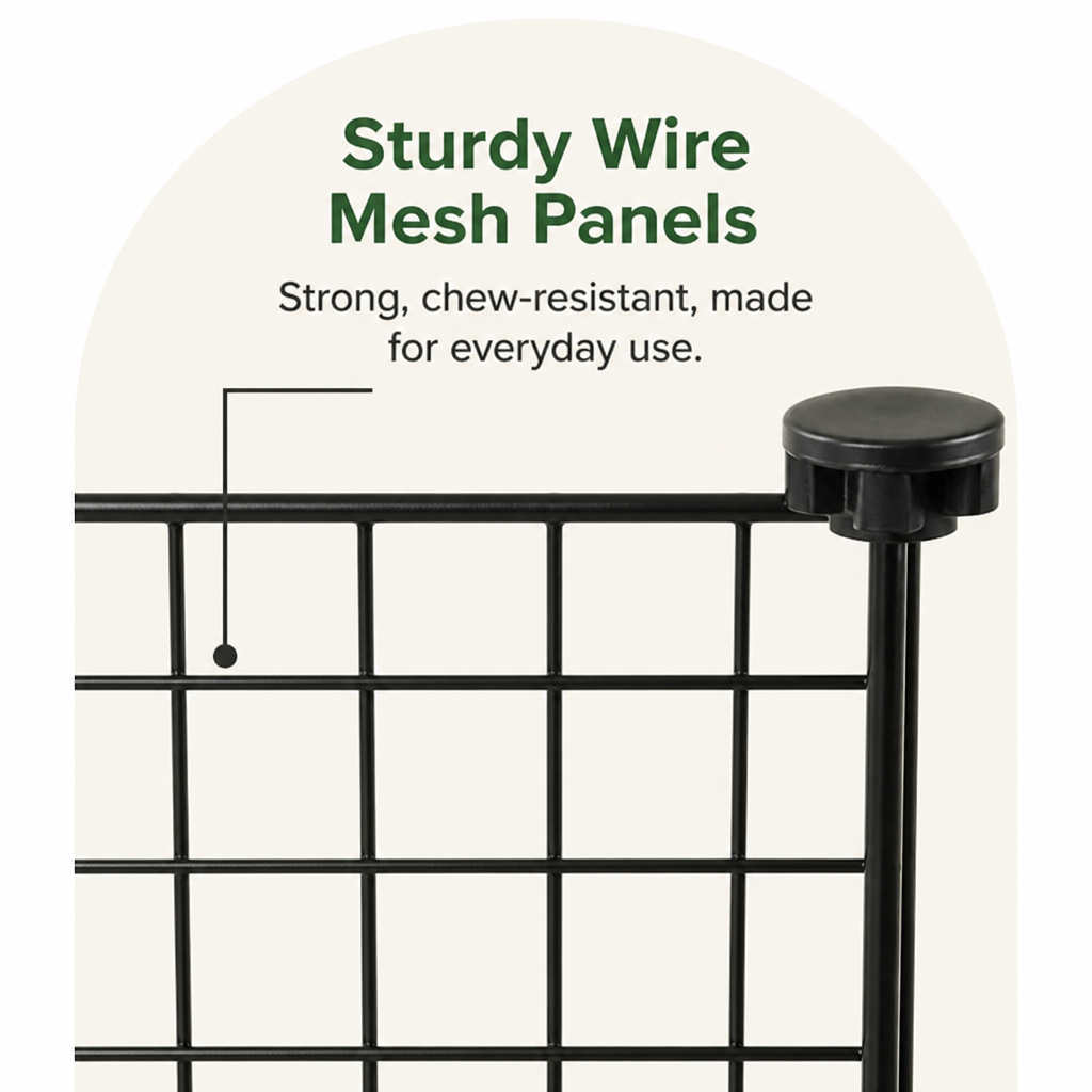 Petmarlow Expandable & Modular Wire Mesh Dog Playpen – view 18