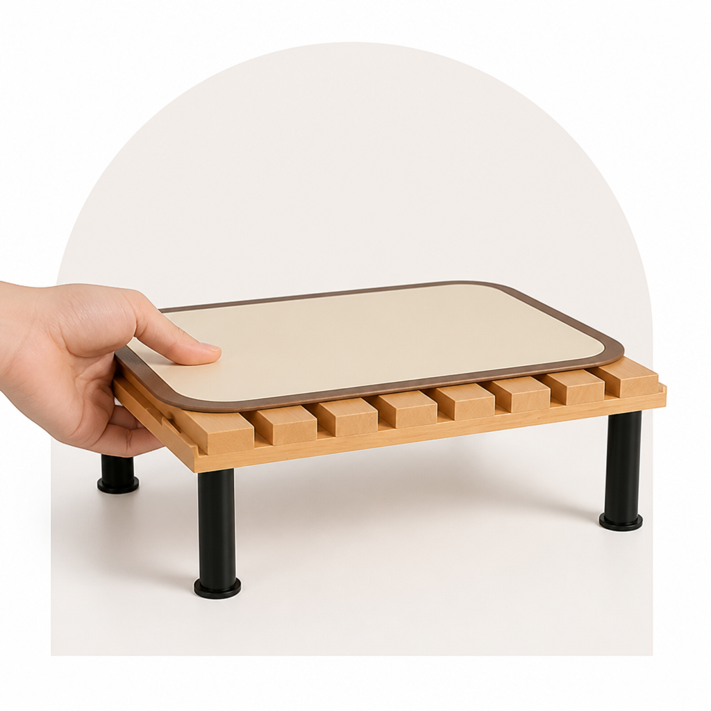 Petmarlow Fixed-Height Ergonomic Plastic Feeding Stand – view 9