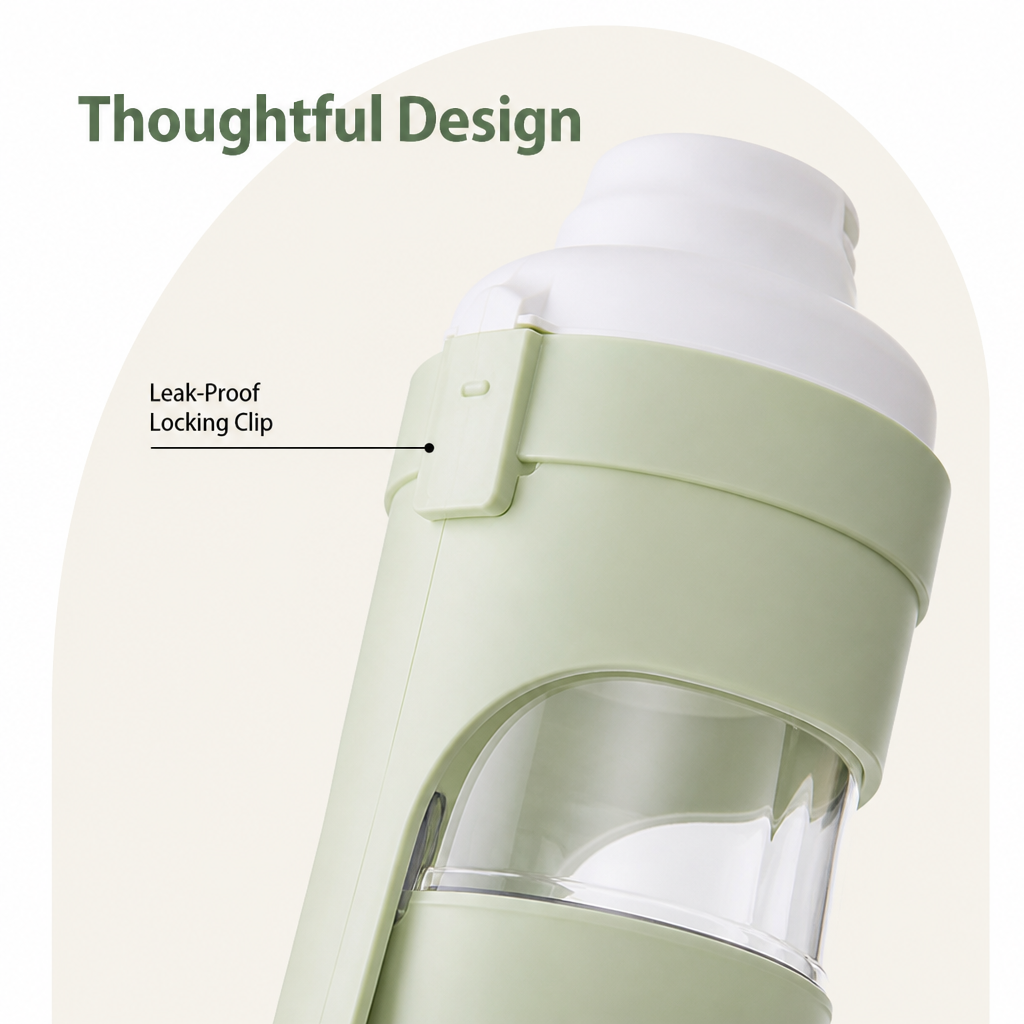 Petmarlow Foldable 2-In-1 Travel Water Bottle (Integrated Bowl) – view 7
