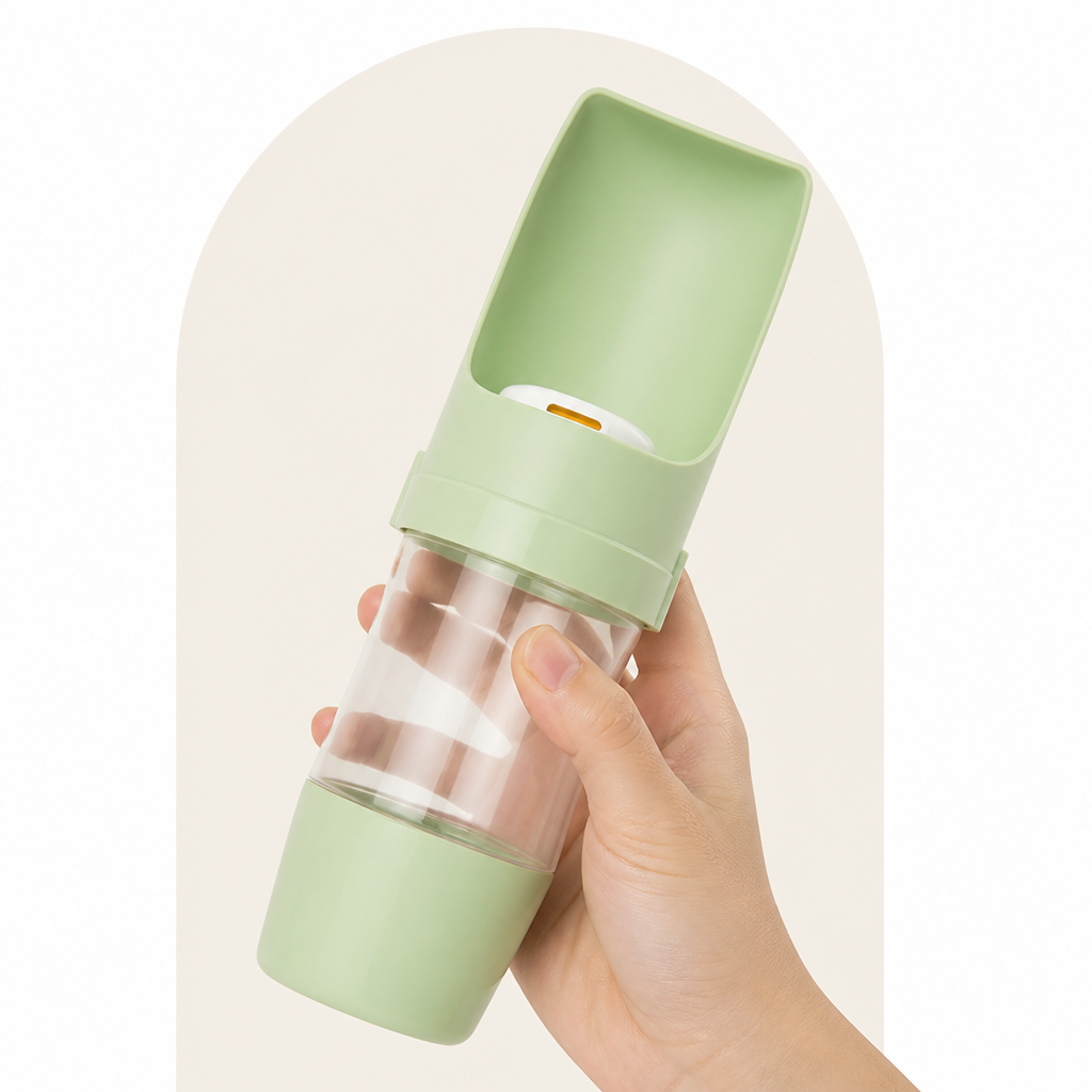 Petmarlow Foldable 2-in-1 Travel Water Bottle & Feeder – view 10