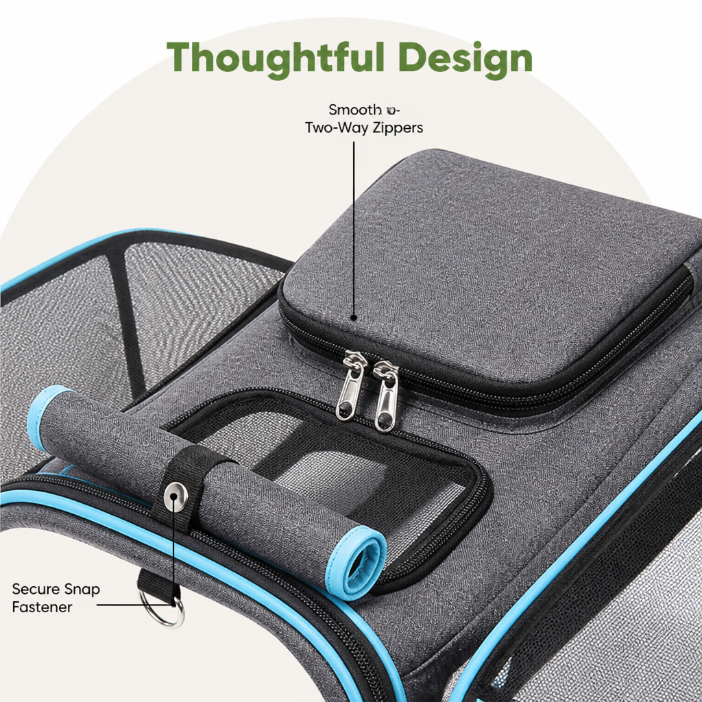 Petmarlow Foldable & Expandable Breathable Mesh Pet Carrier – view 7