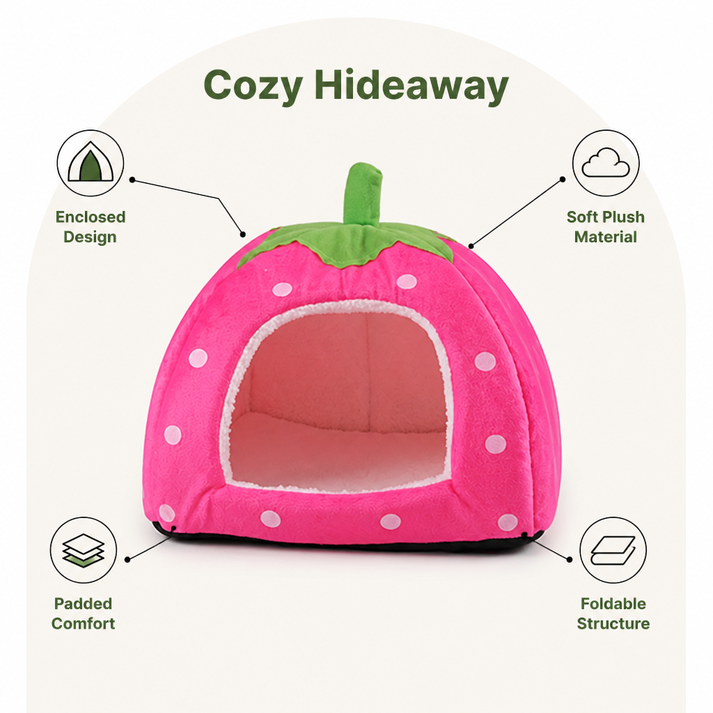 Petmarlow Foldable Plush Pet House Bed – view 8