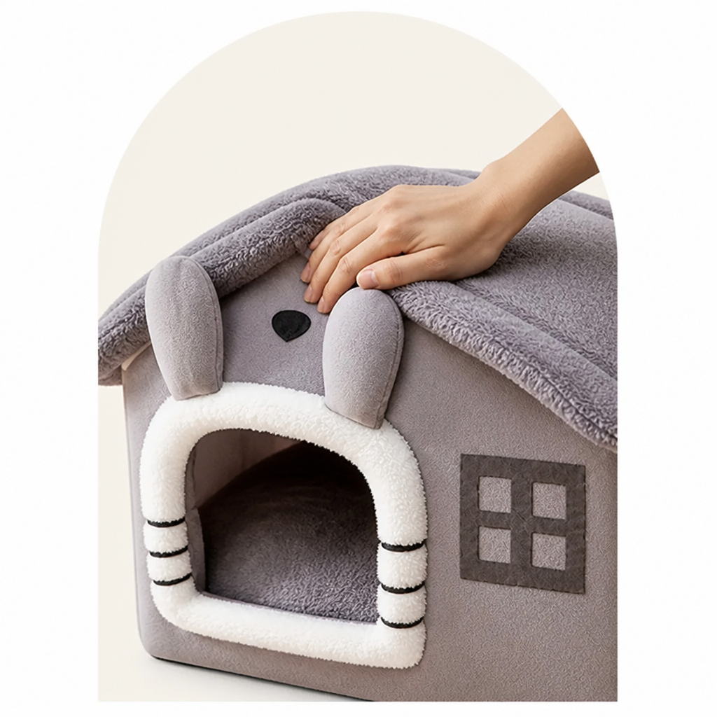 Petmarlow Foldable Plush & Warm Pet House – view 8