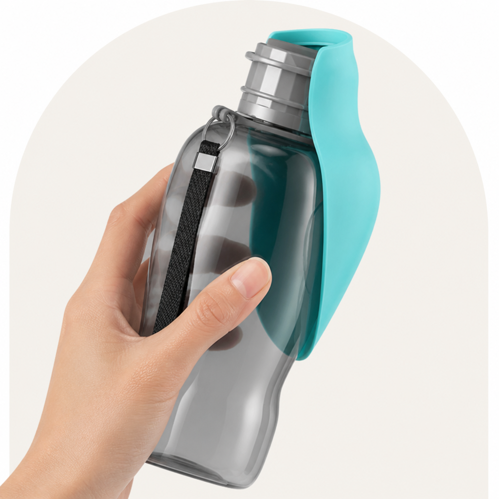 DogBedHouse Foldable & Portable 800ml Dog Water Bottle – view 9