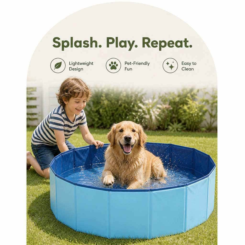 Petmarlow Foldable & Portable Pet Bathtub (For Small-to-Medium Pets) – view 7