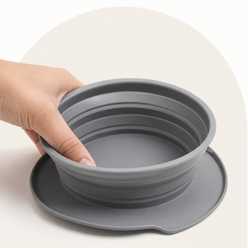 Petmarlow Foldable Silicone Anti-Slip Travel Bowl – view 7
