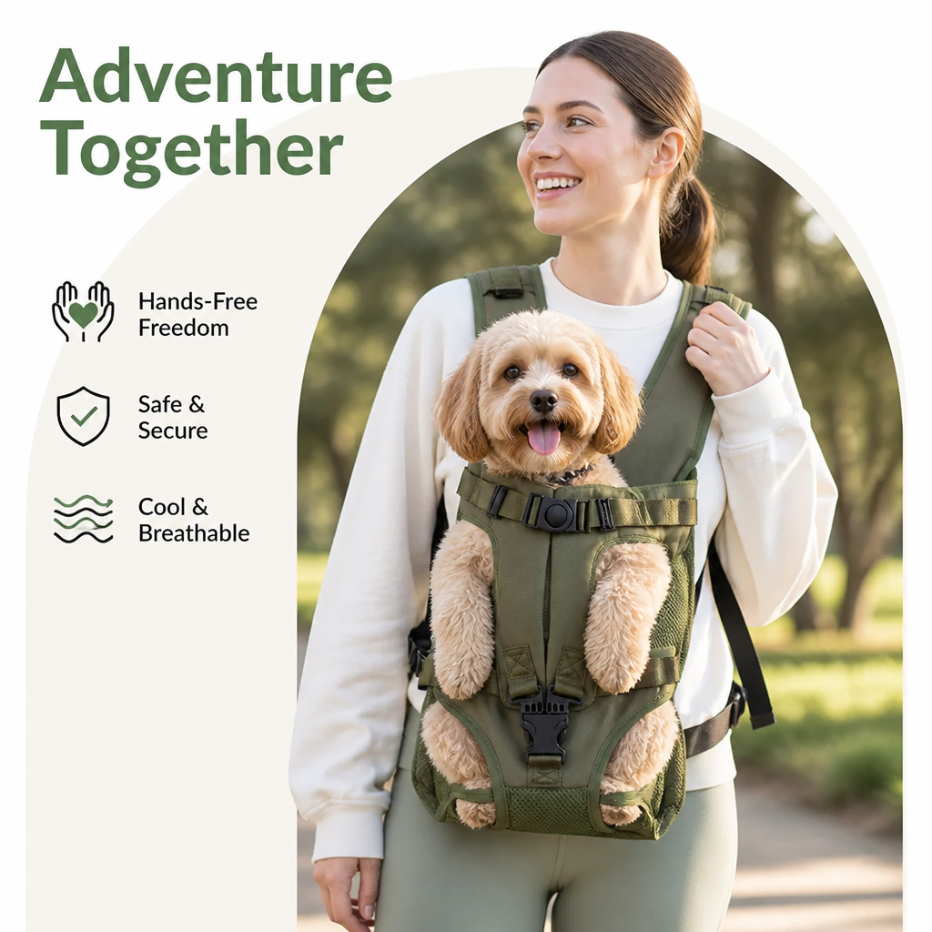 Petmarlow Hands-Free Adjustable & Breathable Front Carrier Backpack – view 12