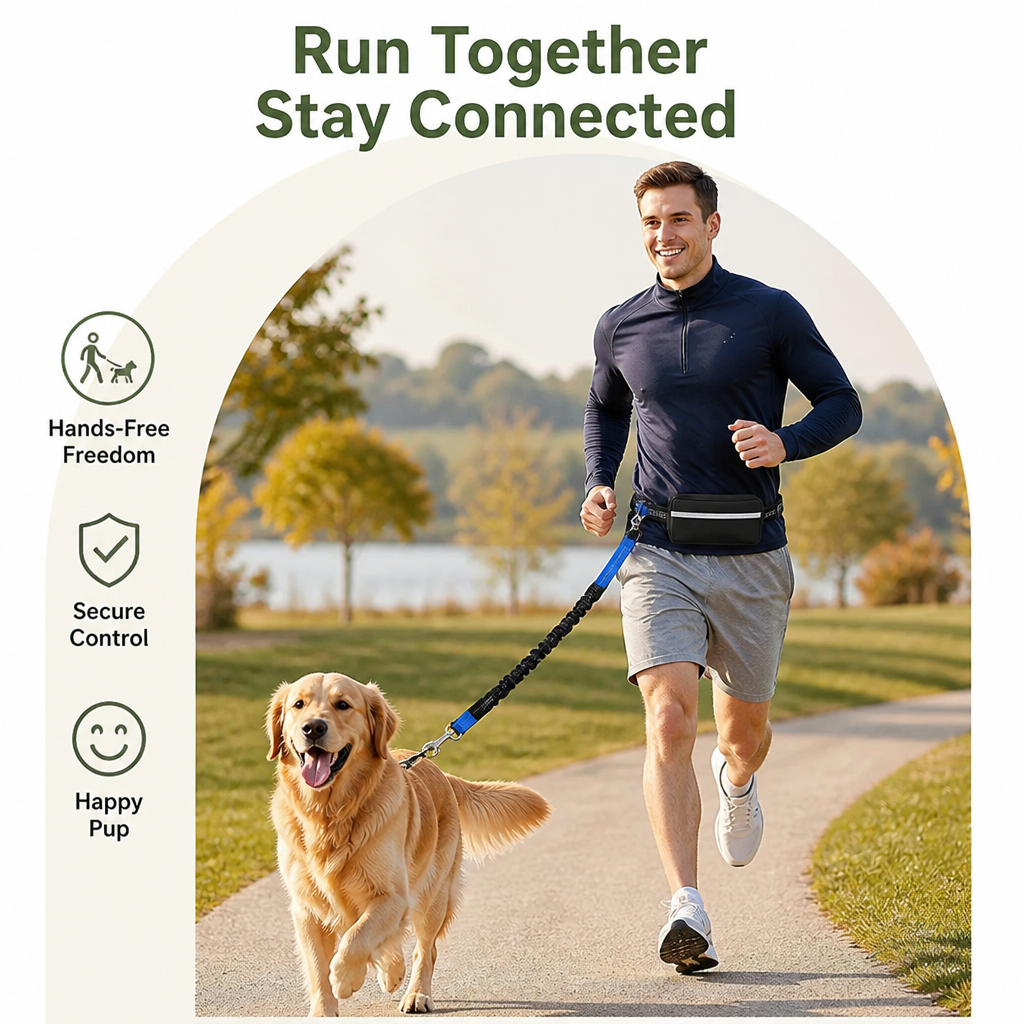 Petmarlow Hands-Free Adjustable Waist & Chest Dog Leash – view 11