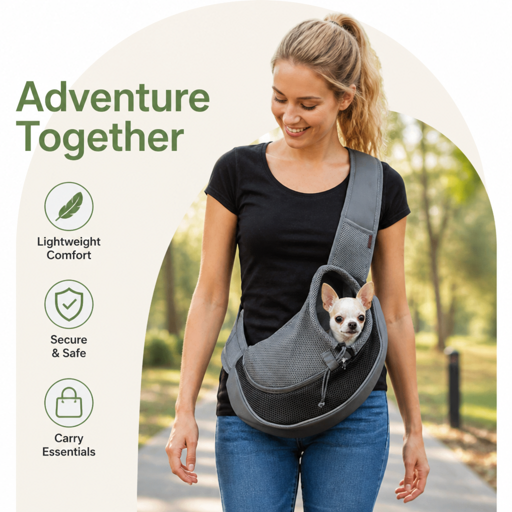 Petmarlow Hands-Free Breathable Sling Carrier (Safety Hook) – view 9